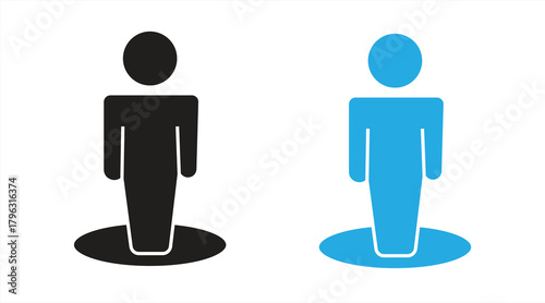 Street view icon. Flat design style. Vector street view icon illustration. Vector graphic design symbol.