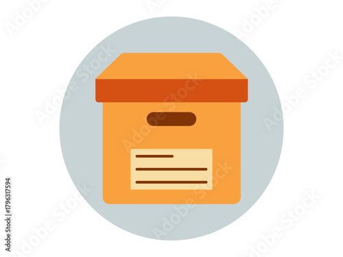 Archive product icon. Product delivery icon. Flat vector icons. Illustration concept.
