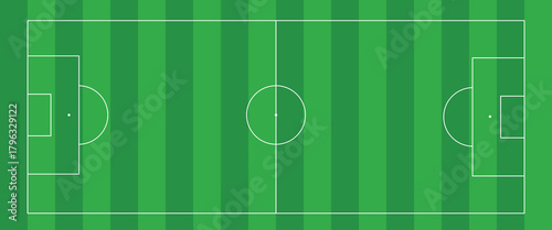 Football field. Football field lines style. Black field and stadium outline scheme on white background. eps10.