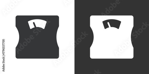 Weighing Scale icon. Solid glyph series icon
