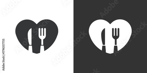 Healthy Eating Choice icon. Solid glyph series icon