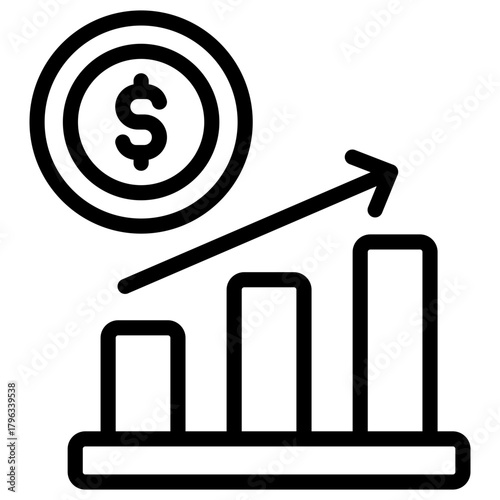 financial growth icon