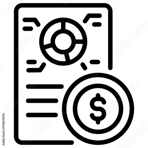 financial report icon