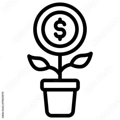money growth icon