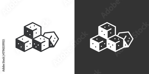 Food Sweetener icon. Solid glyph series icon