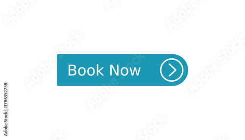 Teal Book Now Button with Arrow - Online Reservation & Booking