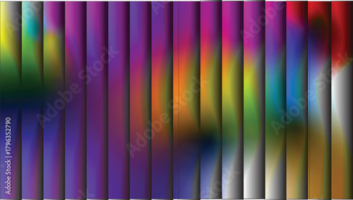 Vibrant gradient color bars with smooth transitions creating a modern background pattern and colorful backdrop
