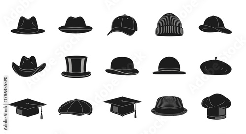 Diverse hat collection showcasing style and function for modern fashion needs