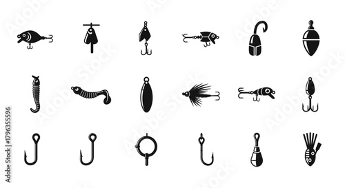 Diverse fishing lures and tackle collection for anglers seeking success