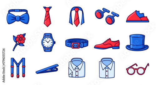 Dapper gentleman's essentials stylishly arranged for modern fashion inspiration