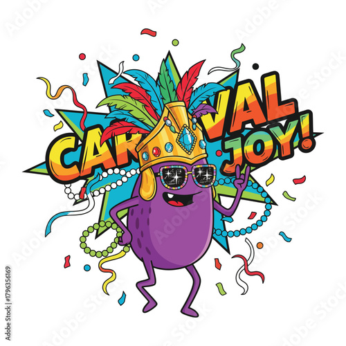 tshirt design carnival-joys-island-kariba