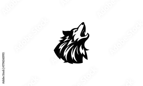 wolf head vector