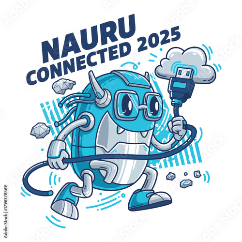 tshirt design nauru-connected-2025