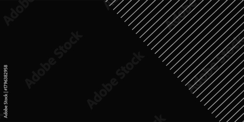 Silver and Black Metallic lines Background, Alloy or Aluminum Polished Metal, Shiny Steel Texture. Professional Foil Paper Effect for Design.