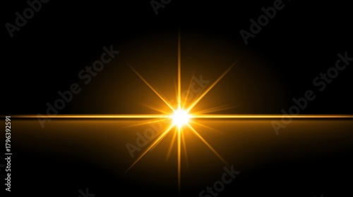 Dramatic sunrise event over a horizon nature scene captivating light display tranquil environment wide angle view beauty concept