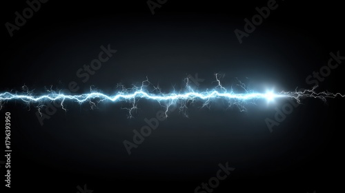 Electric surge illuminates night sky natural phenomenon abstract dark background dynamic view energy concept