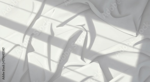 Soft Light and Linen: The interplay of shadows and light on flowing linen creates a sense of peace and relaxation, perfect for evoking a sense of calm.