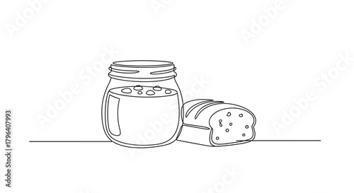 Jar of Stew and Bread – A Symbol of Winter Comfort and Simplicity