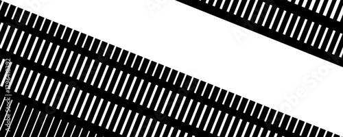 Smooth vector transition from black to white. Abstract broken stripes. For wall design, interior, polygraphy, clothing,