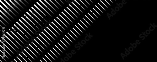 Smooth vector transition from black to white. Abstract broken stripes. For wall design, interior, polygraphy, clothing,