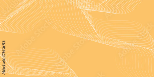 An abstract background with a pale yellow base color and waves flowing in various patterns, suggesting movement and dimension.