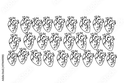 human hearts silhouette pack