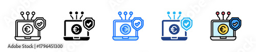 Secure Payment Gateway Icon Set Multiple Style Collection