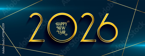 happy new year 2026 greeting wallpaper