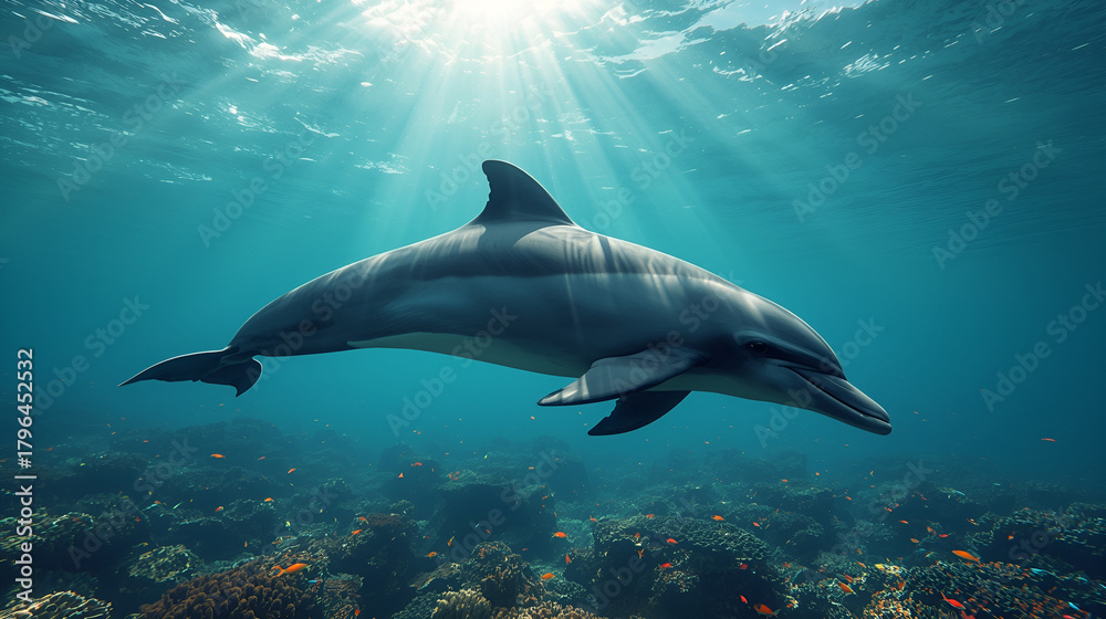 Fototapeta premium shark in the sea