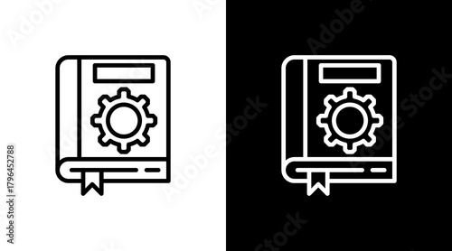 Training Manual With Icon Set Design	