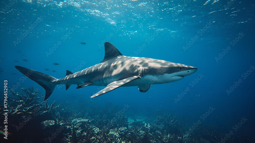 Fototapeta premium shark in the sea