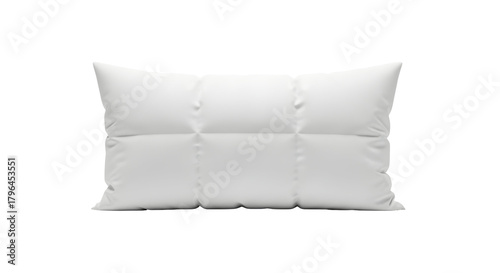 Comfortable white rectangular cushion for resting and relaxation