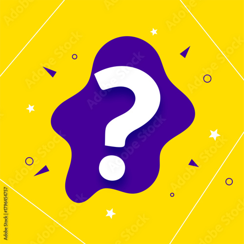 comics style question mark fluid background