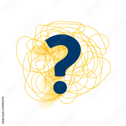 help and support question mark abstract background