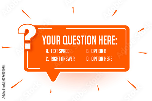 creative style multiple questionnaire banner for your next knowledge contest