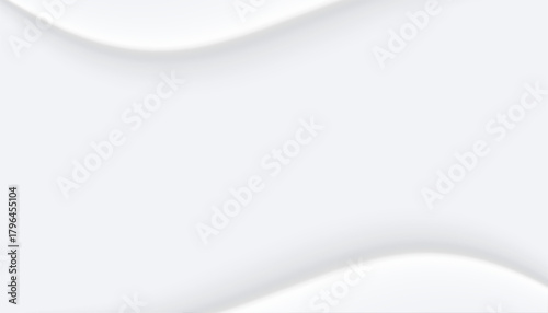 neumorphism wavy banner with best of minimalism and skeuomorphism