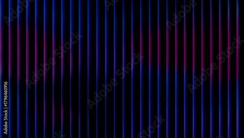 Abstract glowing stripe wallpaper, dark indigo and magenta vertical lines vector background for digital design