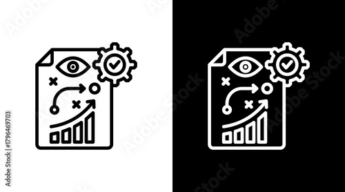 Strategy With Icon Set Design