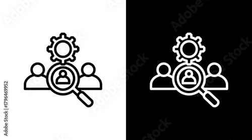 Recruitment With Icon Set Design