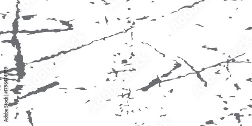 Minimalist cracked texture with scattered gray fracture lines on a clean white background.