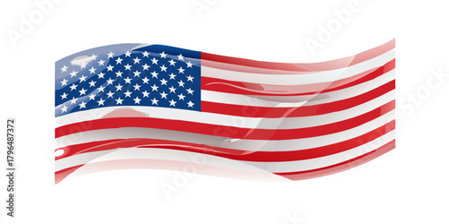 flag of usa, flag of united states, american flag with clipping path