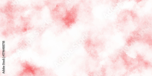 An abstract background featuring soft blurred textures of red and white resembling clouds or smoke patterns