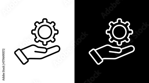 Project Management With Icon Set Design