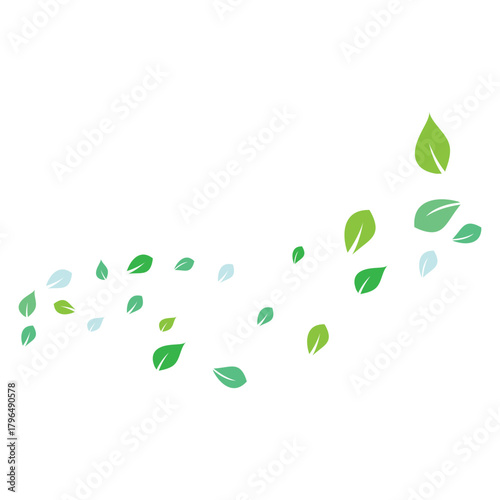 Simple mint logo leaf vector and symbol