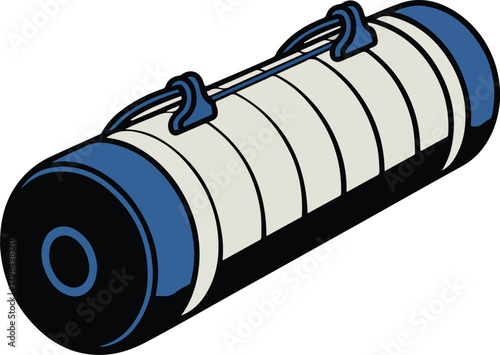 Vector tape roll with a blue dispenser handle, ideal for repair, construction, and household tasks