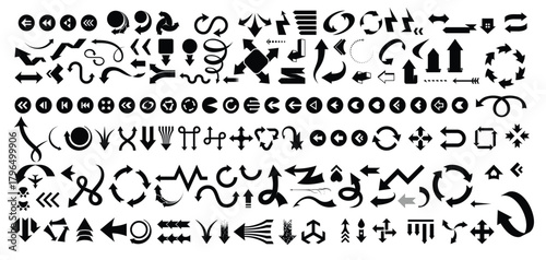 Big Set of Arrows vector illustration