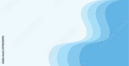 blue banner background with shapes effect
