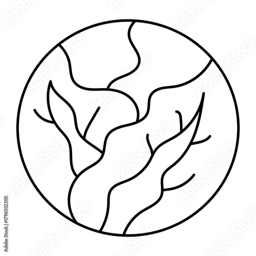 Hand drawn assortment of leafy. Vector illustration of cabbage vegetable icon
