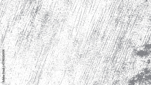 Abstract grey distressed texture background with diagonal lines and speckles on white grunge