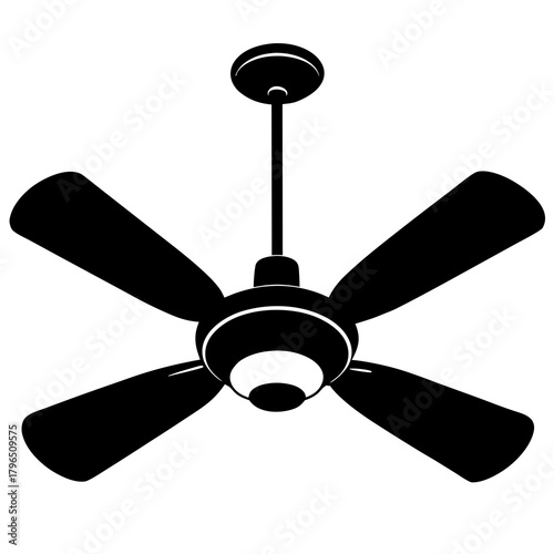 Vector illustration of fan